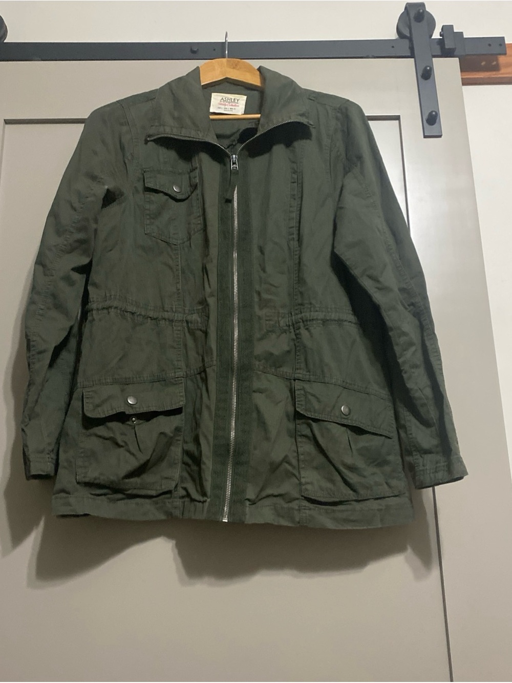 Ashley By 26 International Olive Green Utility Jacket